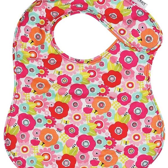 Iotababy Matching Bib and Burp Cloth 2-pc Set Pink - Picture 3 of 4